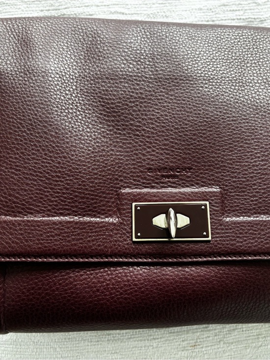Givenchy Handbags - Givenchy Small Shark Lock Satchel – Burgundy